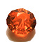 Imitation Austrian Crystal Beads, Grade AAA, K9 Glass, Faceted, Flat Round, Dark Orange, 4.5x2.5mm, Hole: 0.7~0.9mm