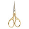 201 Stainless Steel Scissors, Craft Scissor, for Needlework, Golden, 90x45mm