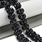 Synthetic Blue Goldstone Beads Strands, Pumpkin, 12x7.5~8mm, Hole: 1.4mm, about 25pcs/strand, 7.48~7.87''(19~20cm)