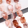 Natural Hematoid Quartz/Ferruginous Quartz Beads Strands G-C098-A28-01-1