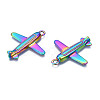 Rainbow Color Alloy Pendants PALLOY-N156-192-NR-4