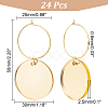 Acrylic Flat Round Wine Glass Charms AJEW-AB00115-2