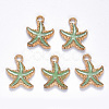Alloy Enamel Pendants X-ENAM-S121-023A-2