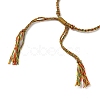 Braided Cotton Cord Bracelet Making MAK-L043-02G-17-3