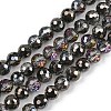 Electroplate Transparent Glass Beads EGLA-B013-02A-HP01-1