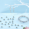 300Pcs CCB Plastic European Beads CCB-DC0001-21-5