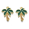Alloy Enamel Pendants X-PALLOY-T075-55G-RS-1