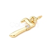 Brass Micro Pave Cubic Zirconia Pendants KK-D019-28G-07-2