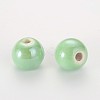 Glazed Porcelain Round Beads X-PORC-S489-10mm-M-2