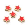 Rack Plating Alloy Enamel Beads ENAM-F146-19G-04-3