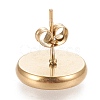 Ion Plating(IP) 304 Stainless Steel Stud Earring Settings STAS-K202-05E-G-3