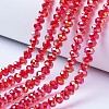 Electroplate Glass Beads Strands EGLA-A034-T10mm-B06-1
