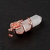 Natural Quartz Crystal Pointed Pendants G-L524-13RG-03-4