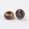 Natural Tiger Eye European Beads G-G740-14x8mm-10-2