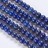 Natural Lapis Lazuli Beads Strands G-K254-01-6mm-1