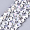Electroplate Glass Beads Strands EGLA-S176-09B-A01-1