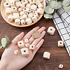 150Pcs 6 Styles Natural Unfinished Wood Beads WOOD-PH0001-92-6