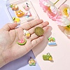 10Pcs 10 Styles Opaque Resin Pendants FIND-YW0005-72-4