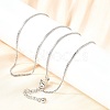 1MM Brass Box Chain Necklaces NJEW-Z083-01P-3