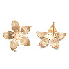 Brass Stud Earring Findings KK-N232-332LG-2