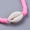 Handmade Polymer Clay Heishi Beads Braided Bracelets BJEW-JB04318-3