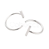 999 Fine Silver Stud Earrings for Women EJEW-F342-08P-1