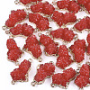 Electroplate Druzy Resin Links connectors RESI-S366-05D-1