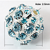 Brass Rhinestone Beads RB-Q165-11-2
