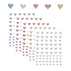 5 Sheets 5 Colors Sparkle PET Nail Art Stickers MRMJ-GA0001-14-1