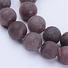 Natural Purple Aventurine Beads Strands G-Q462-10mm-15-1