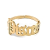 Ion Plating(IP) 304 Stainless Steel Constellation Open Cuff Ring for Women RJEW-C097-01G-12-2