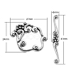 Alloy Toggle Clasps PALLOY-2152-AS-NR-1