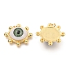 Brass Acrylic Pendants ZIRC-J024-01G-04-2