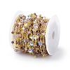 Butterfly & Round Glass Beaded Chains CHS-P016-38G-07-3
