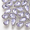 Alloy Glass Pendants PALLOY-T029-8x13mm-17-2