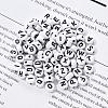 Craft White Acrylic Beads SACR-YW0001-08-7