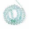 Crackle Transparent Glass Beads Strands GLAA-N063-8mm-03-2