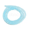 Baking Paint Transparent Glass Beads Strands DGLA-F029-J2mm-10-3
