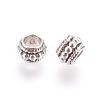 Barrel Tibetan Style Alloy Beads PALLOY-O072-ZN771-RS-2