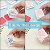 Globleland 6Pcs 6 Style Acrylic & Rubber Stamps DIY-GL0002-43-4