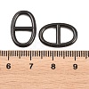 304 Stainless Steel Oval Links Connector Charms STAS-F366-02A-EB-3