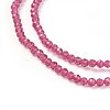 Transparent Glass Beads Strands GLAA-F094-A14-3