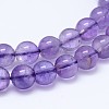 Natural Amethyst Round Bead Strands X-G-M212-6mm-01A-1