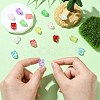 16Pcs 8 Colors Transparent Glass Enamel Beads GLAA-CJ0002-66-4