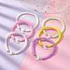 6Pcs 6 Color Polymer Clay Heishi Surfer Stretch Bracelets Set BJEW-JB09732-01-2