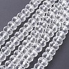 Faceted Rondelle Handmade Glass Beads X-GS011-01-1