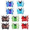 10Pcs 5 Colors Transparent Lampwork Beads LAMP-TA0002-27-3