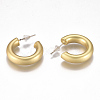 Brass Stud Earrings EJEW-F244-02MG-2