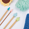 Turtle Silicone Knitting Needle Stoppers SIL-NB0001-30-5