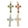 Brass Micro Pave Cubic Zirconia Pendants KK-CBA56EF-32G-1